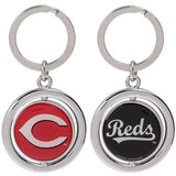 MLB Spinning Logo Key Ring Keychain Forever Collectibles Select Team to Left