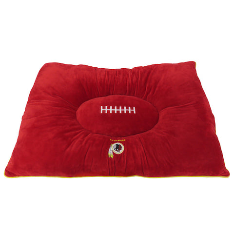 NFL Washington Redskins Embroidered Pillow Pet Bed 30″x20″x4″ Pets First, Inc