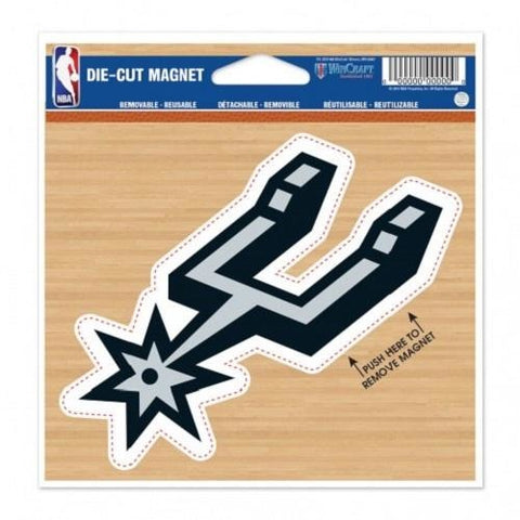 NBA San Antonio Spurs Logo on 4 inch Auto Magnet by WinCraft