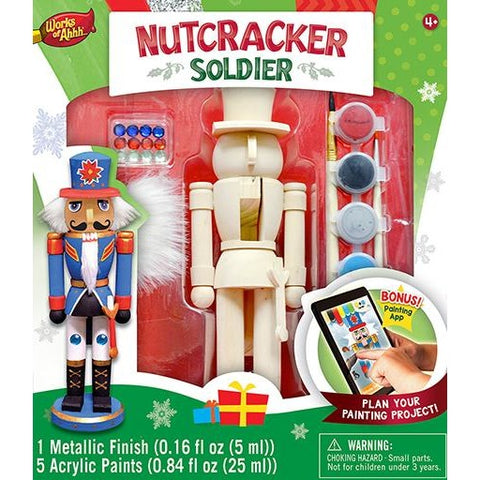 MasterPieces Works of Ahhh... Nutcracker Soldier Wood Paint Kit 21423