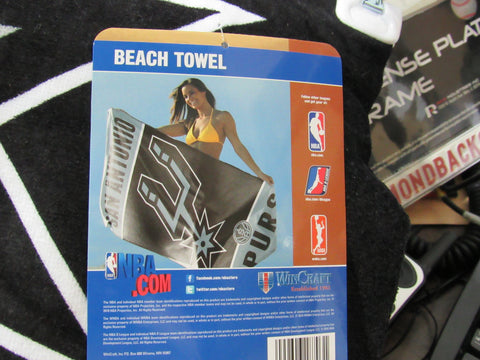 NBA San Antonio Spurs Vertical Logo Beach Towel 30"x60" WinCraft
