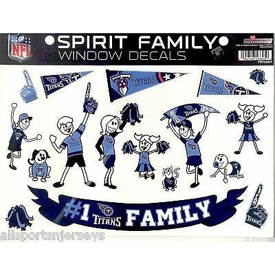 NFL Tennessee Titans Spirit Family Decals Set of 17 by Rico Industries