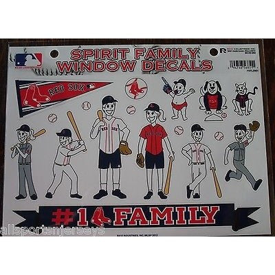 MLB Boston Red Sox Spirit Family Decals Set of 17 by Rico Industries