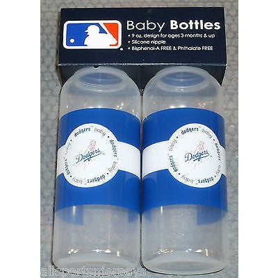 MLB Los Angeles Dodgers 9 fl oz Baby Bottle 2 Pack by baby fanatic