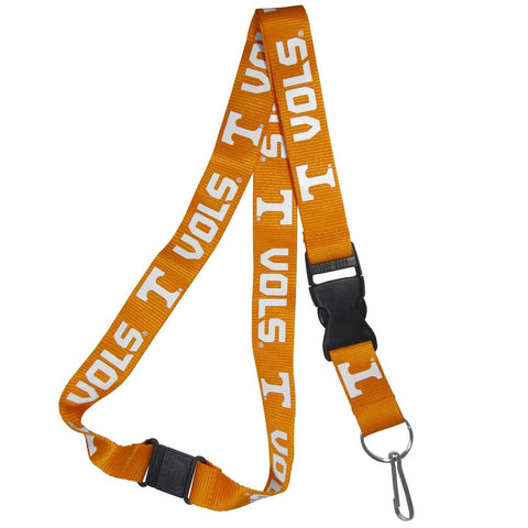 NCAA Tennessee Volunteers Logo and "VOLS" Lanyard Detachable Buckle 23" L 3/4" W by Siskiyou Sports