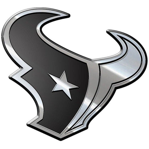 NFL Houston Texans 3-D Chrome Heavy Metal Emblem By Team ProMark