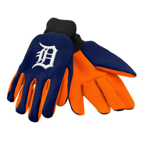 MLB Detroit Tigers Color Palm 2-Tone Utility Work Gloves by FOCO
