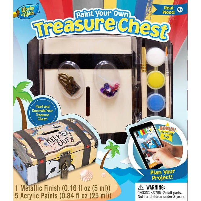 MasterPieces Works of Ahhh... Treasure Chest Wood Paint Kit 21412 All