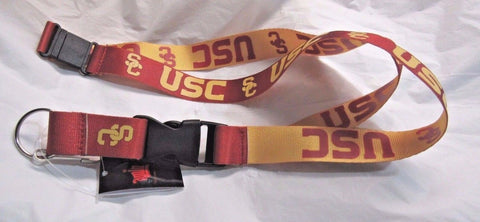 NCAA USC Trojans ALT. Reversible Lanyard Keychain by AMINCO