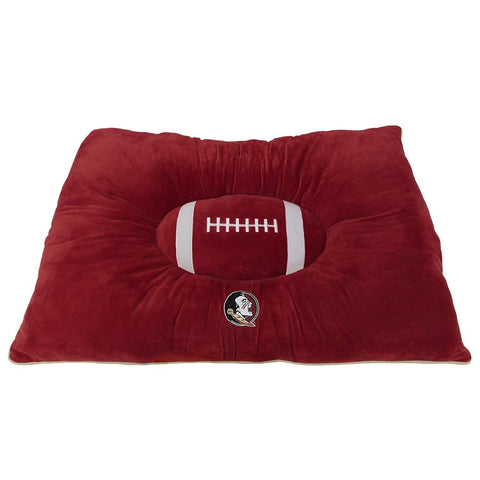 NCAA Florida State Seminoles Embroidered Pillow Pet Bed 30″x20″x4″ Pets First, Inc