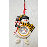 NFL Pittsburgh Steelers Clay Dough Snowman Xmas Ornament Team Sports America