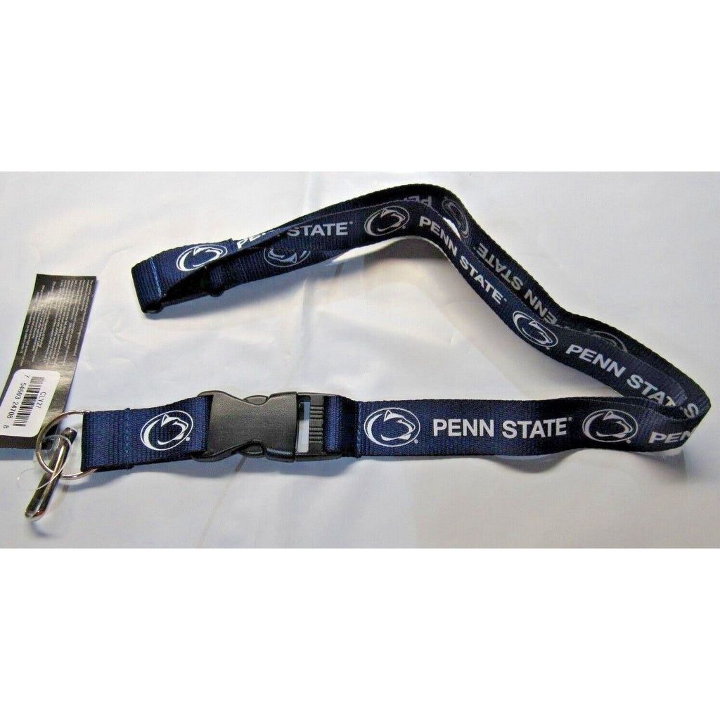 NCAA Penn State Nittany Lions Lanyard - 18 Inch Blue Team Spirit Keychain With Breakaway