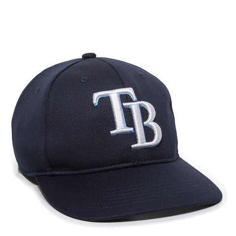 MLB Adult Tampa Bay Rays Raised Replica Mesh Baseball Cap Hat 350