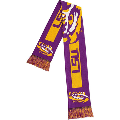 NCAA LSU Tigers 2016 Big Logo Purple Scarf 64" by 7" by FOCO