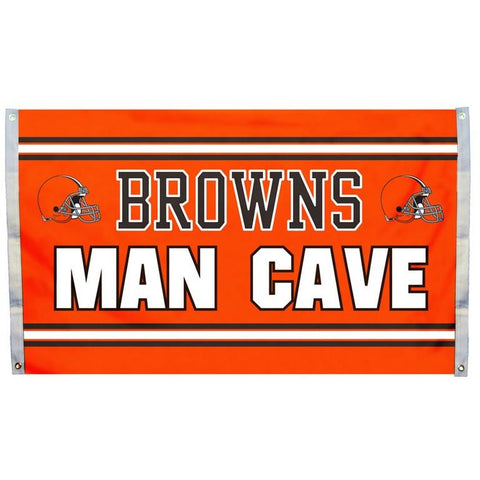 NFL 3' x 5' Team Man Cave Flag Cleveland Browns