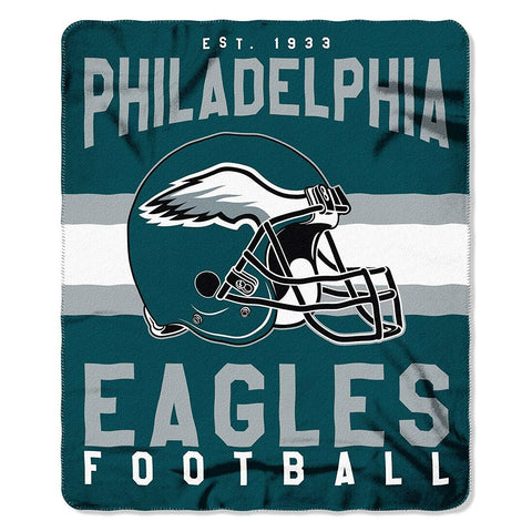 NFL Philadelphia Eagles Rolled Fleece Blanket Singular Design 50" by 60"