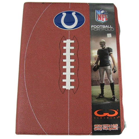 NFL Indianapolis Colts Football Portfolio Notebook Football Grain 9.5" X 13"