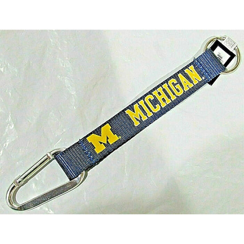 NCAA Michigan Wolverines Wristlet Carabiner w/Key Ring 8.5" long by Aminco