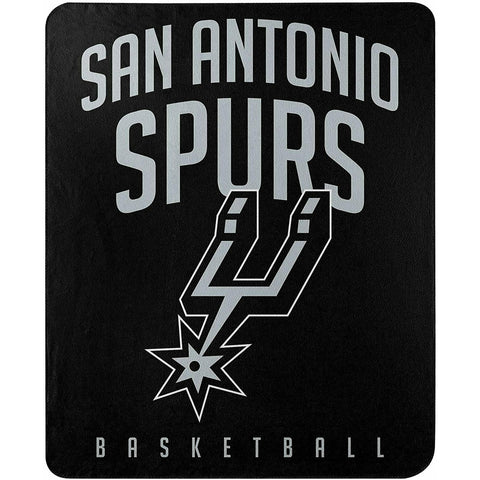 NBA San Antonio Spurs 50" by 60" Rolled Fleece Blanket Lay Up Design