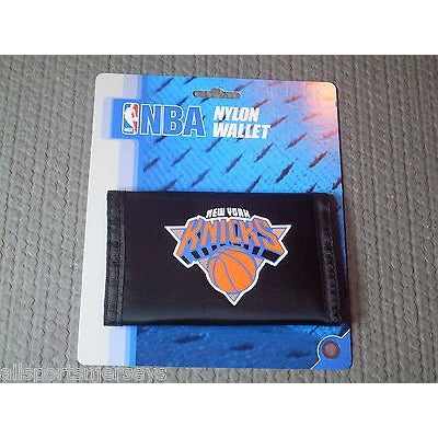 NBA New York Knicks Tri-fold Nylon Wallet with Printed Logo