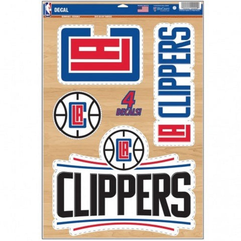 NBA Los Angeles Clippers Ultra Decals Set of 5 By WinCraft
