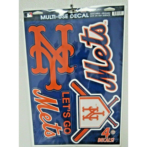MLB New York Mets 11" x 17" Ultra Decals/Multi-Use Decals 4ct Sheet WinCraft