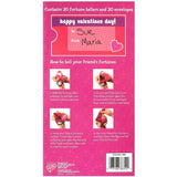 Valentines Day Fortune Teller Chatterbox Paper 20 Cards 20 Envelopes 2/14 Studio