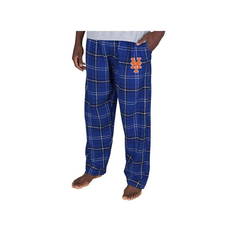 MLB New York Mets Men s Ultimate Plaid Flannel Pajama Pants 2XL