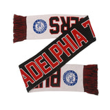NBA Philadelphia 76ers Reversible Wordmark Scarf Black & White 64" by 7" by FOCO