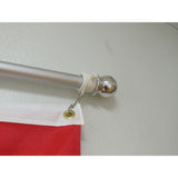 NCAA Rutgers Scarlet Knights 3'x5' Polyester 2 sided Flag and 6" Pole