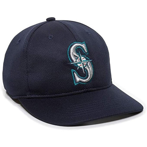 MLB Adult Seattle Mariners Raised Replica Mesh Baseball Cap Hat 350