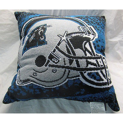 NFL NWT 20x20 JACQUARD PILLOW - CAROLINA PANTHERS - NO NAME