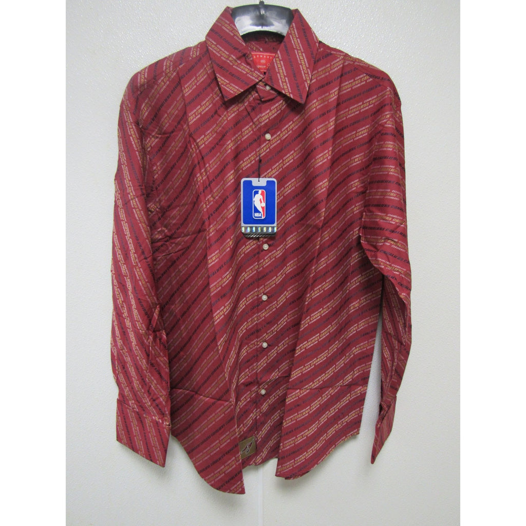 NBA Cleveland Cavaliers Red Button Up Dress Shirt by Headmaster Design All Sports-N-Jerseys NBA Cleveland Cavaliers Red Button Up Dress Shirt by Headmaster Design All Sports-N-Jerseys