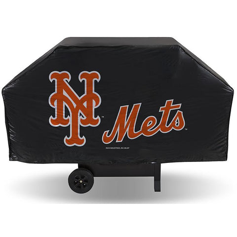 MLB New York Mets 68 Inch Vinyl Economy Gas / Charcoal Grill Cover