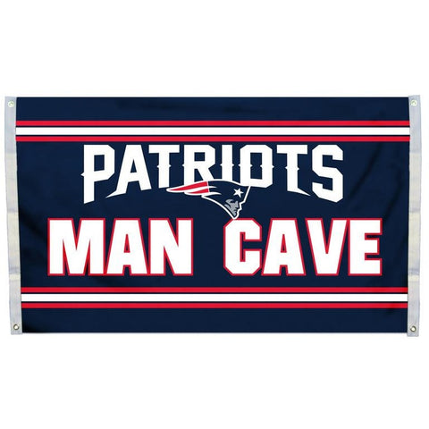 NFL 3' x 5' Team Man Cave Flag New England Patriots