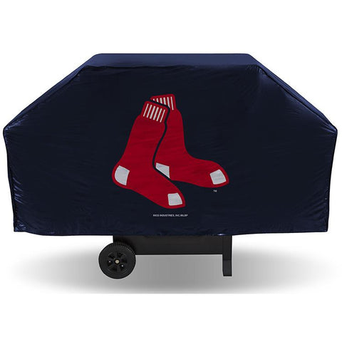 MLB Boston Red Sox 68 Inch Blue Vinyl Economy Gas / Charcoal Grill Cover