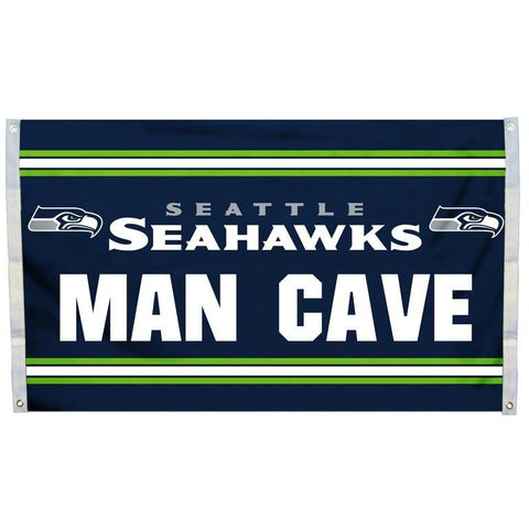 NFL 3' x 5' Team Man Cave Flag Seattle Seahawks