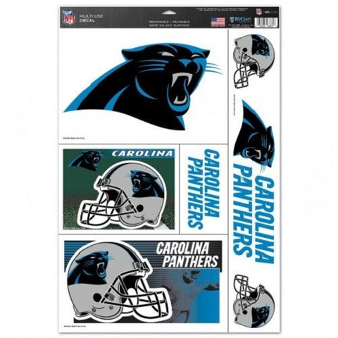 NFL Carolina Panthers Ultra Decals Set of 5 By WINCRAFT