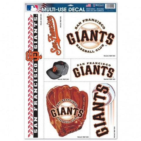 MLB San Francisco Giants Ultra Decals Set of 7 By WinCraft