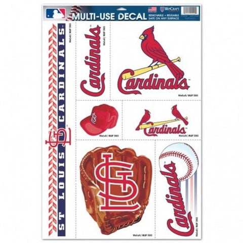 MLB St. Louis Cardinals Ultra Decals Set of 7 By WinCraft
