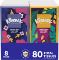 8 Kleenex On-The-Go 3-Ply Facial Tissues 10 per pack (80 Tissues Total)