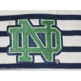 NCAA Notre Dame Fighting Irish 6M Infant Striped Creeper Onesie Bodysuit