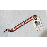 NCAA  Brigham Young Cougars Football Brown w/White Laces Bracelet by GameWear