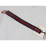 Blank Blue w/Red Stitching Team Baseball Seam Bracelet by Gamewear