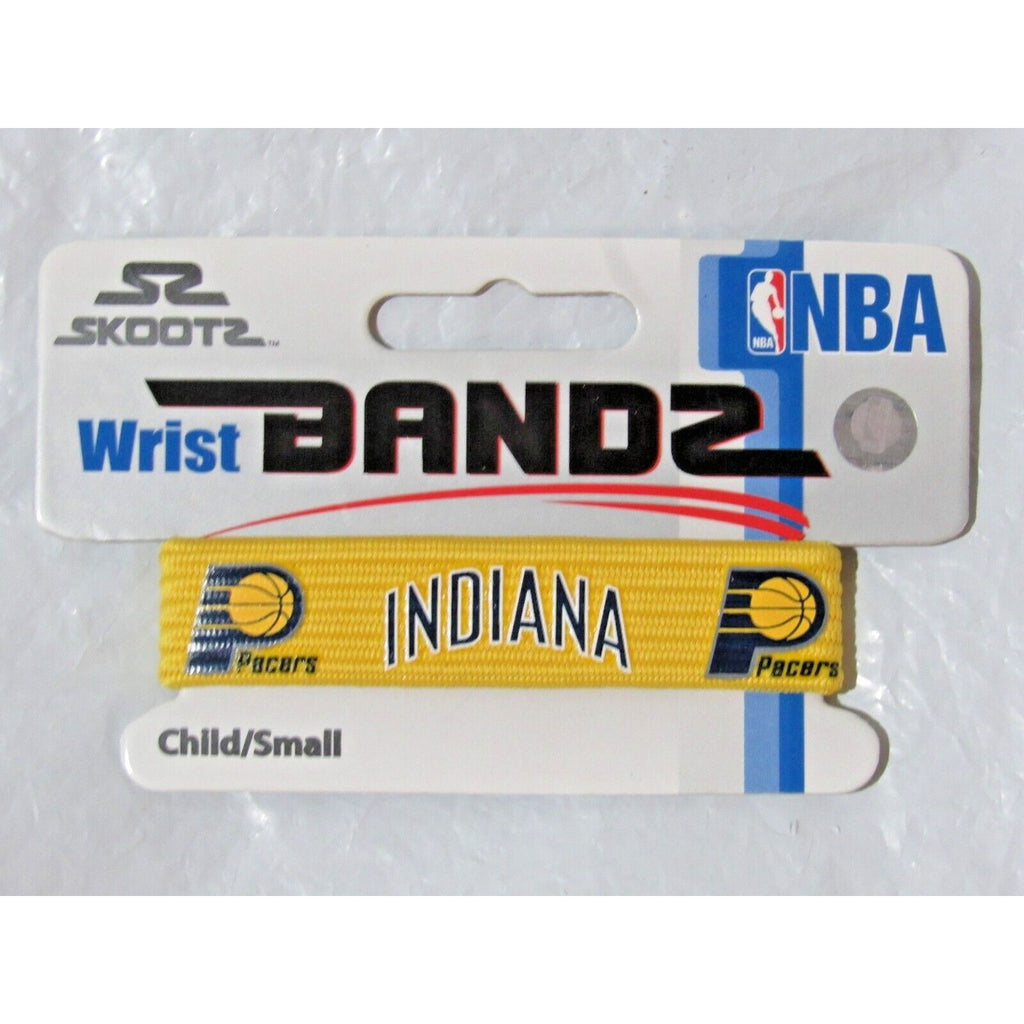 NBA Indiana Pacers Yellow Wrist Band Bandz Officially Licensed Size Small Skootz