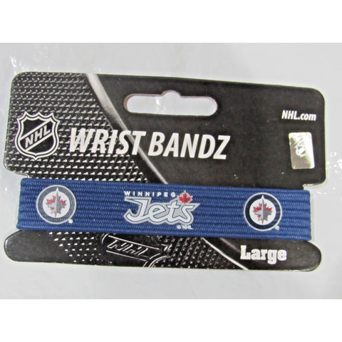 NHL Winnipeg Jets Wrist Band Bandz Officially Licensed Size Large by Skootz