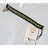 Blank Black w/Gold Stitching Team Baseball Seam Bracelet by Gamewear