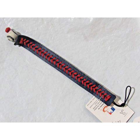 Blank Blue w/Red Stitching Team Baseball Seam Bracelet by Gamewear