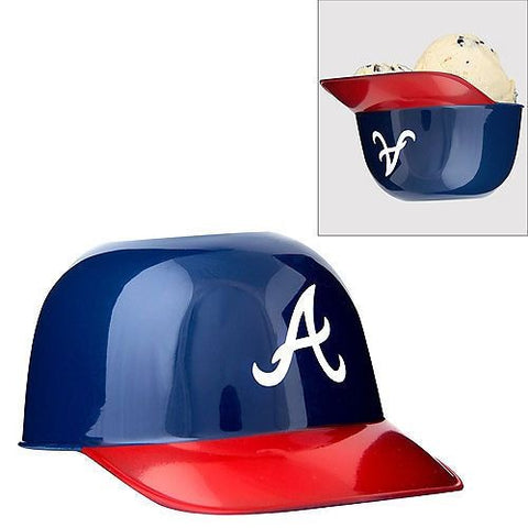 MLB Atlanta Braves Mini Batting Helmet Ice Cream Snack Bowl Single
