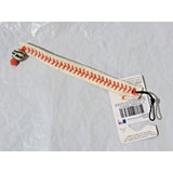 Blank White w/Orange Stitching Team Baseball Seam Bracelet by Gamewear